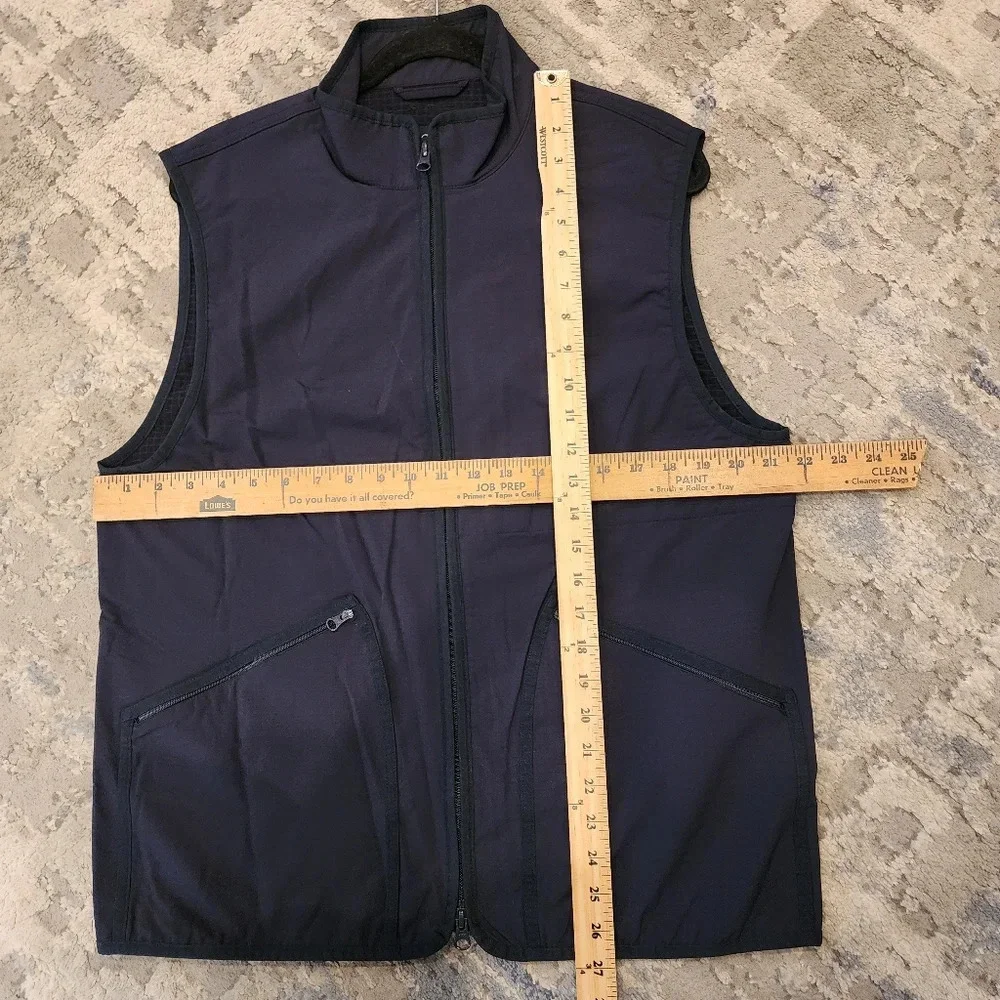 NWT J. Crew Stretch Tech Navy Blue Zip Vest  Men's‎ Size Medium